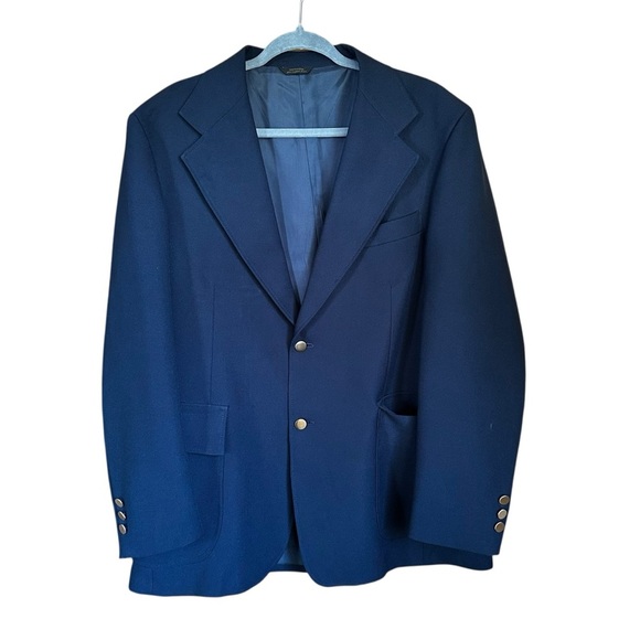 Vintage Levi’s Panatela Sportswear Navy Blazer Sports Coat 44R - Picture 1 of 12